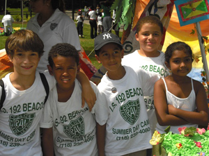  Children from Police Athletic Leagues Summer Day Camp program