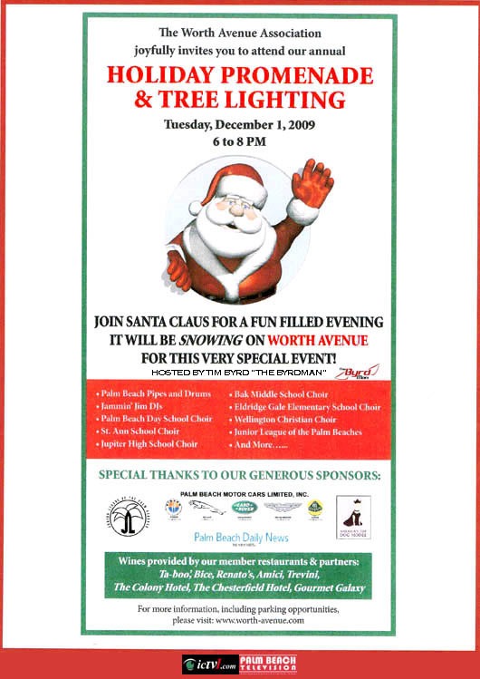 The Worth Avenue Association, Holiday Promenade & Tree Lighting
