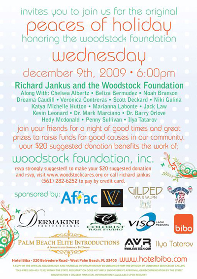 Woodstock Foundation, peaces of holiday