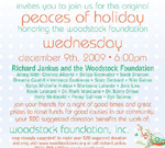 Peaces of Holiday Honoring the Woodstock Foundation