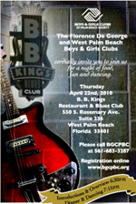 Florence De George, West Palm Beach Boys and Girls Club, B. B. King