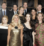 Top L to R Doug Hand, Kiliaen Van Rensselaer, Madeleine Potvin, George Baker, Anne Baker, Jeremy Goldstein. Bottom L to R Kate Hand, Katie Tozer, Lil Phillips, Sarah Goldstein. Photo by: Nick Hunt - PMc