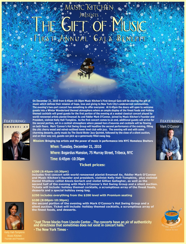 Music Kitchen Presents "The Gift of Music"