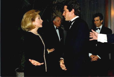 First Lady Hillary Clinton & John F. Kennedy at UCP/NYC s Humanitarian Dinner in 1994. JFK Jr. was a longtime Volunteer to UCP/NYC in New York