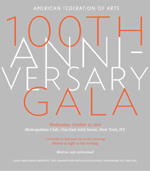 American Federation of the arts, 100th year gala