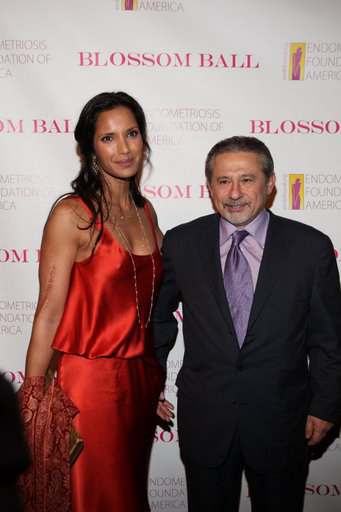 Padma Lakshmi and Tamer Seckin, MD at The First Annual Blossom Ball in 2009