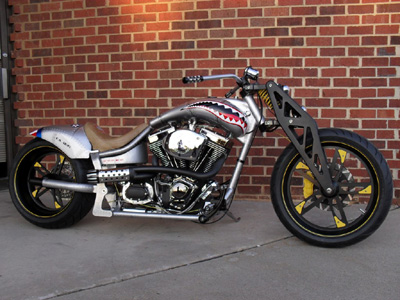 Custom Army Chopper/Motorsycle Signed By