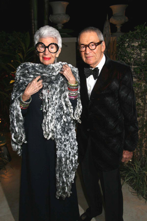  Palm Beach Fine Craft Show honorary chairs  Iris and Carl Apfel 