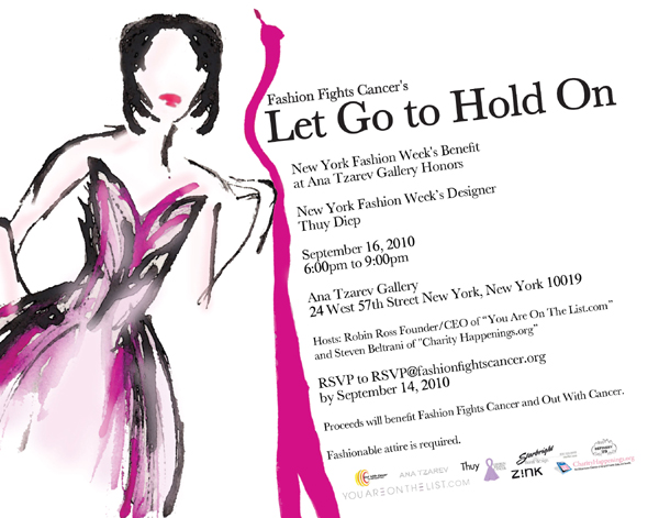 Fashion Fights Cancer "Let Go to Hold On"