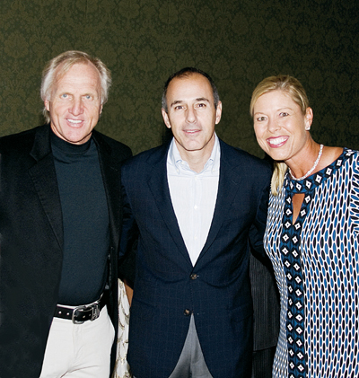 Greg Norman, Matt Lauer, Michelle McGann