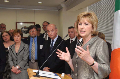 Ireland's Great Hunger, Opening night photo of President McAleese