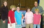 Kirsten Brown, Event Chair; Chancey Beneski; Jake Beneski; Seamus Beneski; Eamon Beneski; and Charles LeConche, Connecticut Laborers' District Council & Make-A-Wish Foundation Event Sponsor