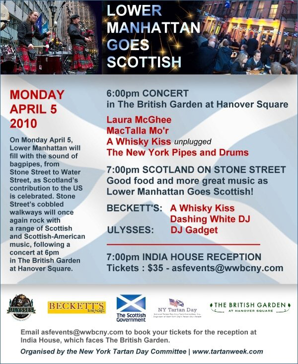 Lower Manhattan Goes Scottish
