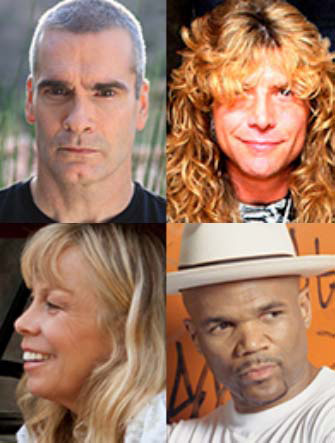 Henry Rollins, Steven Adler, Ricke Lee Jones (Photo by Greg Allen),