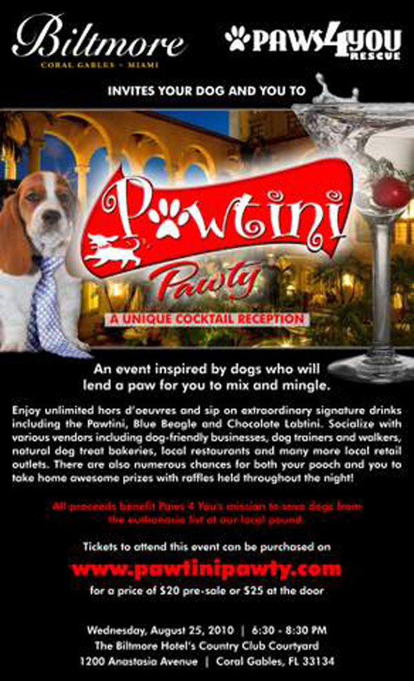 Paws 4 You Rescue - Pawtini Party