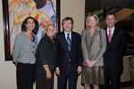 2009 NPD Luncheon: Jackie Franey, Communities Foundation of Texas; Cheryl Reynolds, Luncheon Chair, Greater Dallas Chapter Association of Fundraising Professionals (proud partners in philanthropy); David Krause, Parkland Foundation, sponsor of VIP Reception; Mary and Mike Terry and 2009 Outstanding Philanthropists. Photo by Kristina Bowman