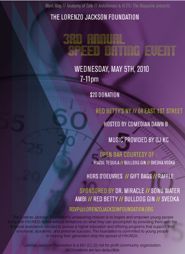 The Lorenzo Jackson Foundation 3rd Annual Charitable Speed Dating Event