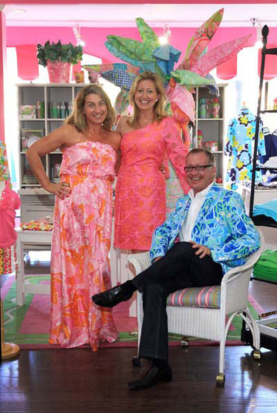 Little Pink Dress chairs Colleen Orrico and Susie Dwinell with Center for Creative Education executive director Tom Pilecki