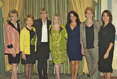 NOFs 2011 A Gift from Mothers to Daughters Luncheon guests included Anne Akers, Gail Sheehy, Dr. Marie Savard, Sharon Marantz Walsh, Lisa Oz (honoree), Susan Laubach and Dr. Tracy Pfeifer. Photo credit: Craig X. Stores)