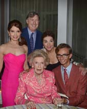 Jean Shafiroff, Stanley Rumbough, Dina Merrill, Christine Andreas, and Cole Rumbough. Photo by: Anne Watt