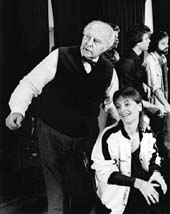 Patti LuPone and John Houseman in rehearsal – Photo by Martha Swope