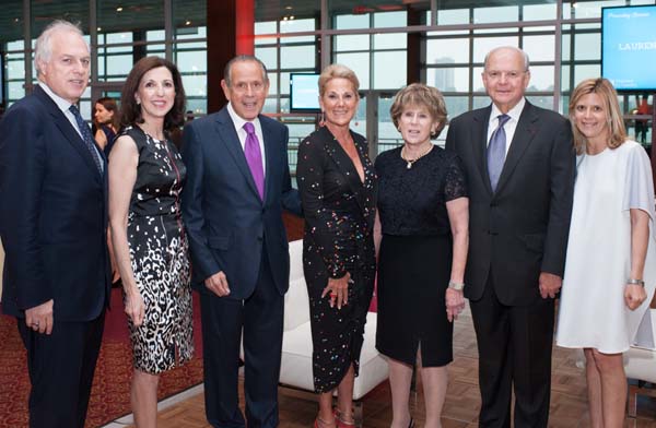 Board President Bill Gorin; Executive Director Judy Kluger; 2014 Co-Chair Barry Schwartz; 2014 Co-Chair Sheryl Schwartz; 2014 Honoree Rita Tansky; 2014 Honoree Burt Tansky; Presidents Council Chair Stephanie Ferdman.  Photo by:  Jeff Zorabedian, JDZ Photography