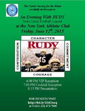 The Xavier Society for the Blind Daniel Rudy Ruettiger Cocktail Reception