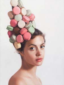 Will Cotton, The Deferred Promise of Complete Satisfaction, 2014, oil on linen, 37 x 28 inches. Courtesy of Mary Boone Gallery