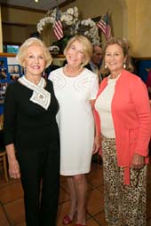 Co-chairman Margery McCloskey, Chairman Rebecca Williams and Co-chairman Jane Woodman. Photo by: Capehart