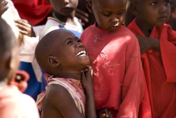 One of the little girls of the nomadic tribes of Northern Kenya, who is being educated by the Thorn Project...Photo by: Daniel Aubry