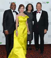 Colbert Narcisse, Jean Shafiroff, Elsie McCabe Thompson, Hollis Russell,NYC Mission Society Champions for Children Gala, Mandarin Oriental, NYCApril 01, 2015. ©Patrick McMullan/Photo - Owen Hoffmann/patrickmcmullan.com