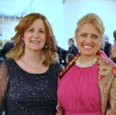 Emcee Shari Einhorn of News 12 LI with Event Chair and NFBHC Vice President Melanie McEvoy at last year's gala.Photo Credit: Kristen Gray Photography