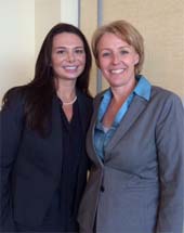 Gala Chairs: Nicole Atkinson (L) and Jennifer Schaffer