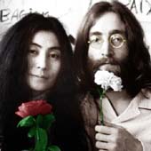 Yoko Ono and John Lennon
