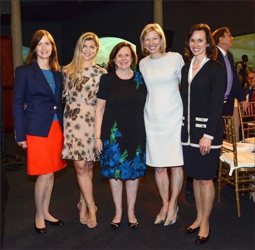 Museum Trustee and Spring Lunch Chair Katheryn P. Kempner, Museum Trustee Alexandra Mondre, Museum President Ellen V. Futter, Spring Lunch Chair Vicki Foley, Spring Lunch Chair Catherine B. Sidamon-Eristoff AMNH/R. Mickens