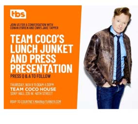 Team Coco Lunch Junket & Press Presentation /  Conan O'Brien