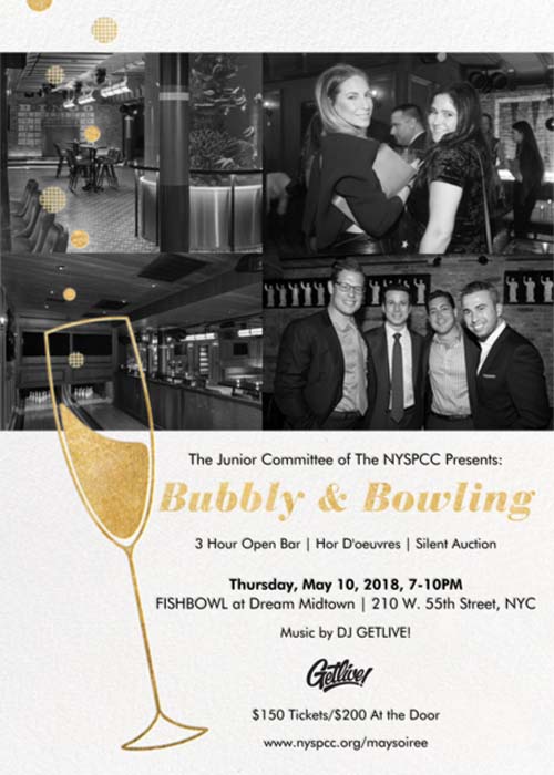  The NYSPCC's Junior Benefit Committee Presents :Bubbly & Bowling"