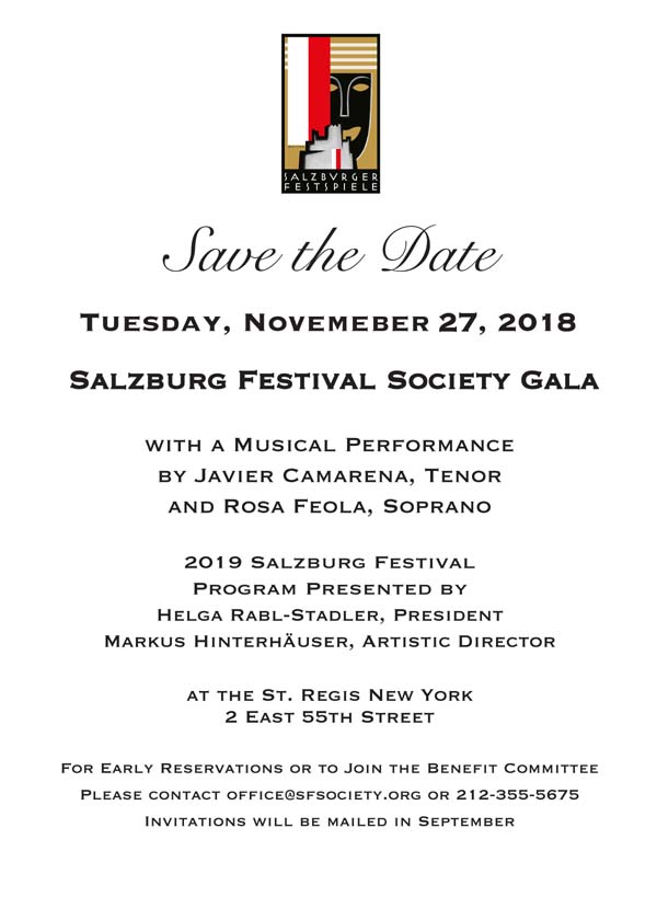 Salzburg Festival Society Gala