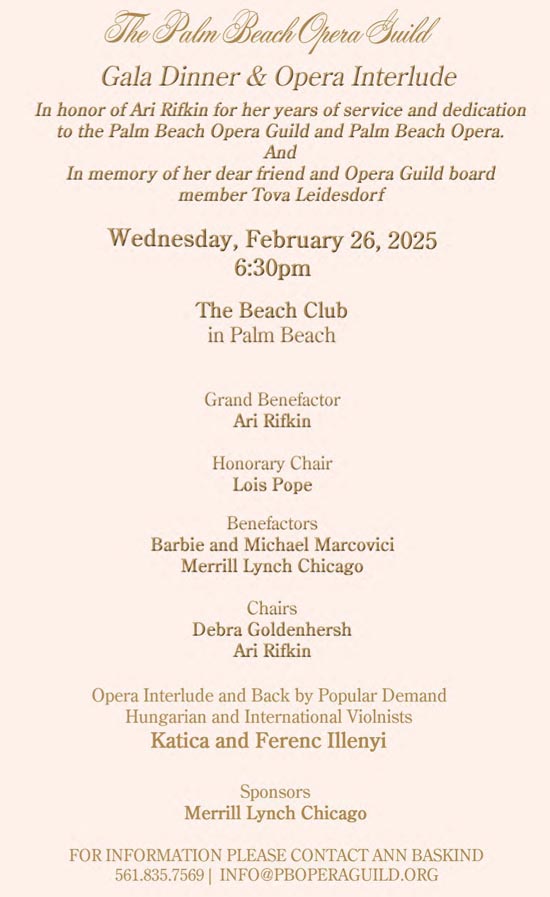Palm Beach Opera Guild 