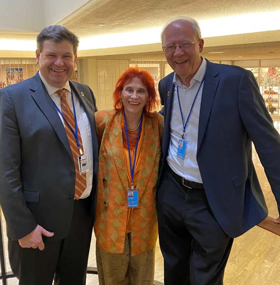 Judy Kuriansky, Patrick Paul Walsh, me, and HE David Donoghue