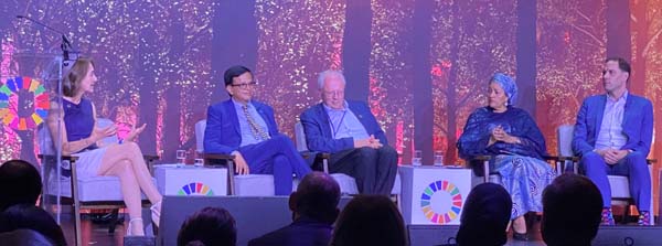 HE Elizabeth Cousens, Nikhil Seth, HE David Donoghue, DSG Amina J. Mohammed and Brookings Institute