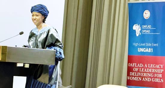 First Lady of Sierra Leone Fatima Maada Bio