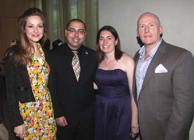 Jill McCaffrey, Corporal Nicholas Calabris and his wife Jamie Calabris,Patrick Mc Caffrey, Chairman & Founder, Brabham & Associates