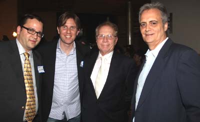 Marc Segelnic, Jamie Lokoff Owner of Milk Boy Recording, Jim Swiger Managing Director enviroglobal and Director, Producer