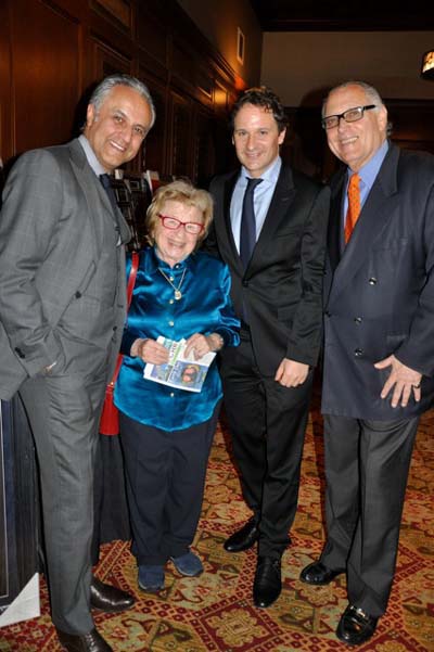 Franco Salhi, Dr. Ruth Westheimer, David Hryck and Errol Rappaport