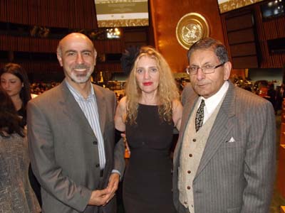Shahid Husain, Joyce Brooks and Mehdi Mirafzl