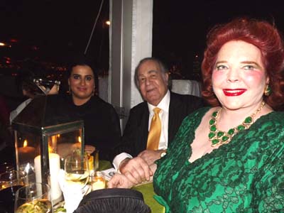 Ms. Haya Khalifa Al Nassr, Director of Communication, Qatar Foundation, Abdula Thuraya, and Gabriella