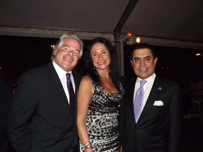 H.E. Mr. Nassir Abdulaziz Al-Nasser with Dick and Donna Soloway