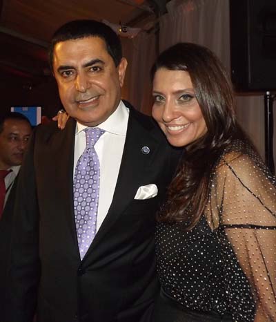 The President of the General Assembly, His Excellency Mr. Nassir Abdulaziz Al-Nasser and Mrs. Muna Rihani