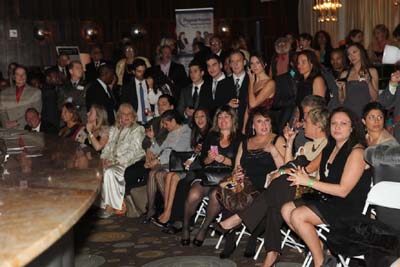 Guest Pictures in one side watching the fashion show with Andrea Spring Managing Director Blue Star Jets;